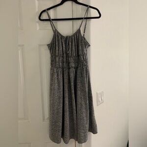 Gray Sleeveless Maxi Dress